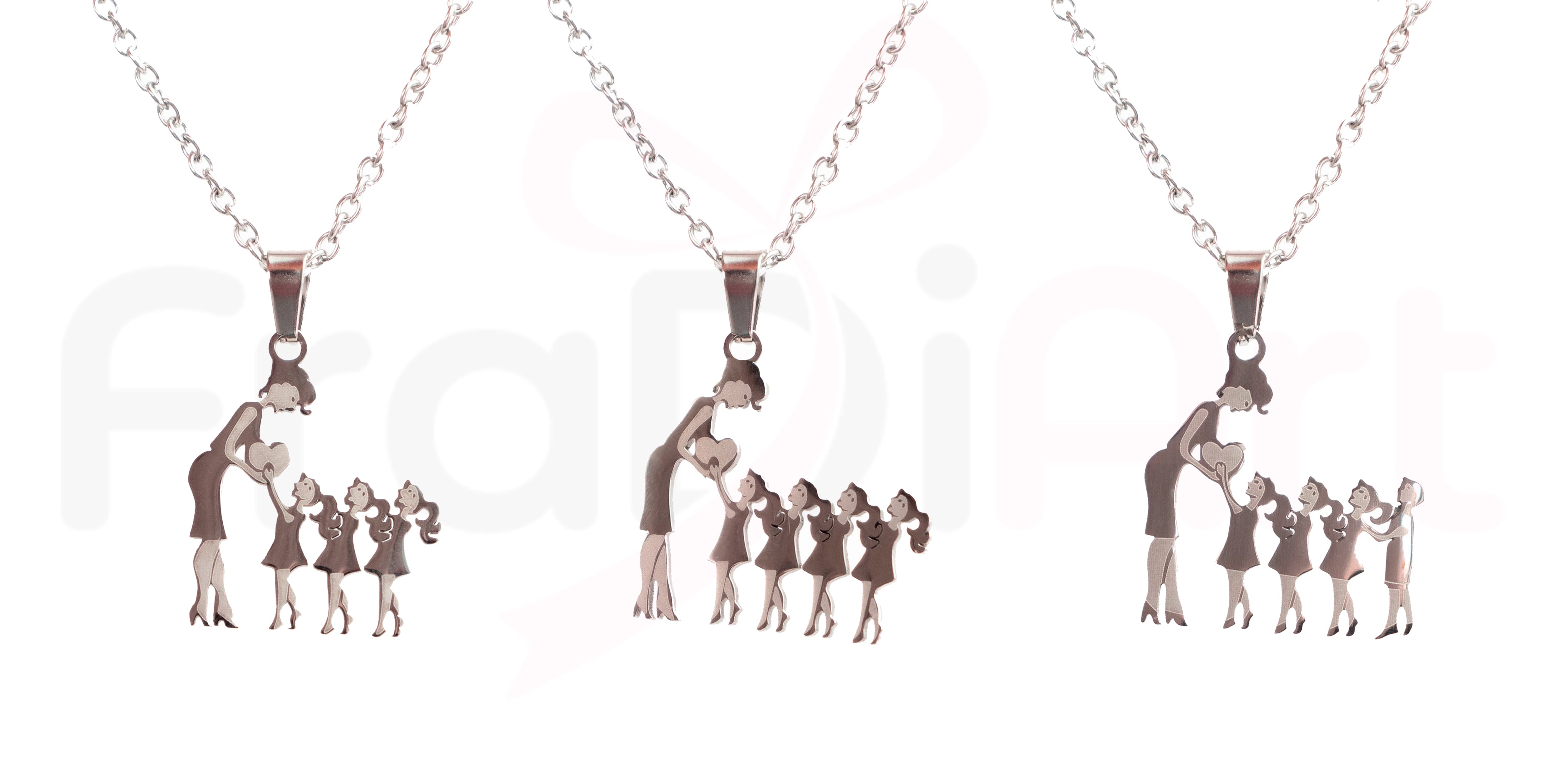 Collana Madre E Figlia Con Incisione – Regalo Per La Festa Della Mamma, Compleanno, In Acciaio Inox
